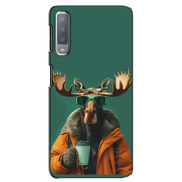 Чохол з принтом «Лось з кавою» для Samsung Galaxy A7 2018 (A750) Чохол з принтом «Лось з кавою» для Samsung Galaxy A7 2018 (A750)