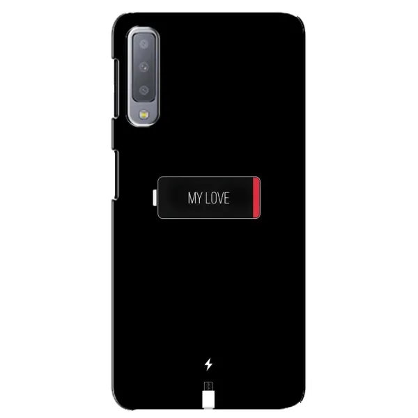 Чохол з принтом «Love battery» для Samsung Galaxy A7 2018 (A750)