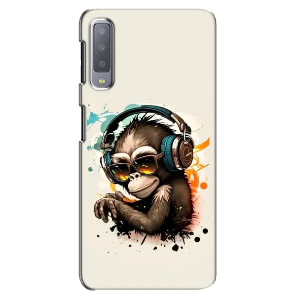 Чохол з принтом «Макака в навушниках» для Samsung Galaxy A7 2018 (A750) Чохол з принтом «Макака в навушниках» для Samsung Galaxy A7 2018 (A750)
