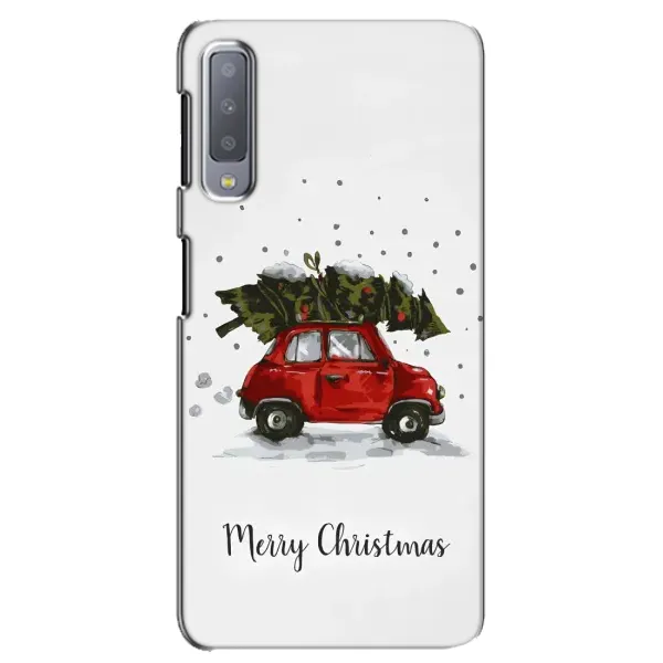 Чохол з принтом «Авто з ялинкою» для Samsung Galaxy A7 2018 (A750) Чохол з принтом «Авто з ялинкою» для Samsung Galaxy A7 2018 (A750)