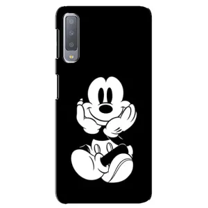 Міккі Маус чохол для Samsung Galaxy A7-2018, A750 (AlphaPrint - Мультяшні) (Маус на чорному)