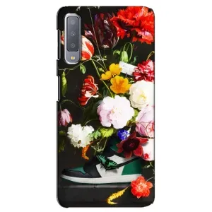 Бренднові Чохли для Samsung Galaxy A7-2018, A750 - (PREMIUMPrint) (Nike цветы)