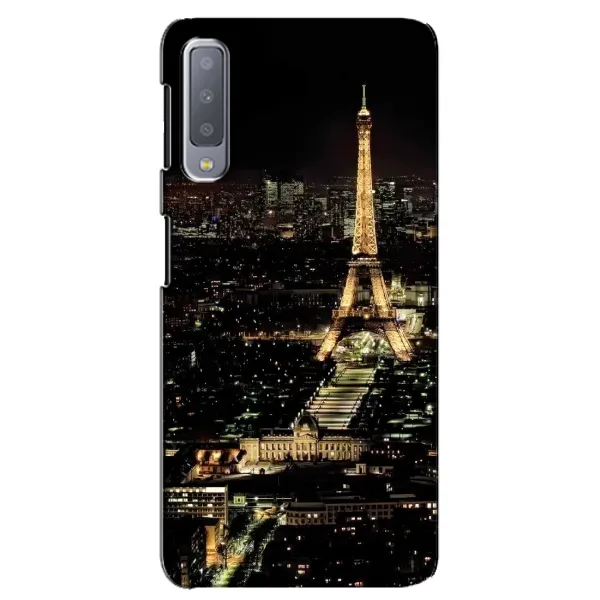 Чохол з принтом «Нічний Париж» для Samsung Galaxy A7 2018 (A750)