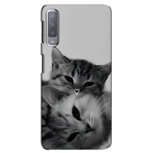 Чохол з малюнком кіт на Samsung Galaxy A7-2018, A750 (Пара котів)