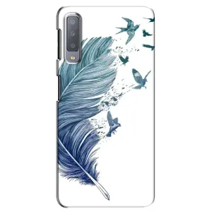 Чохол з картинкою (Стильні) Самсунг A7-2018, A750 - (AlphaPrint) (Перо)