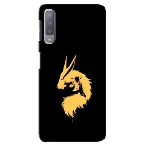 Naruto Anime Чехлы для Самсунг А7-2018, А750 (AlphaPrint) (силуэт Курама Наруто)