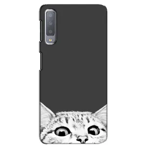 Чохол на Самсунг A7-2018, A750 з Котиками (VPrint) (Виглядає котик)