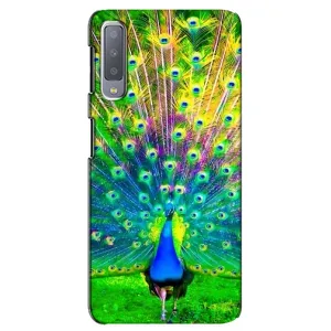 Чохол з пташками на Samsung Galaxy A7-2018, A750 (VPrint) (Яскравий Павлин)