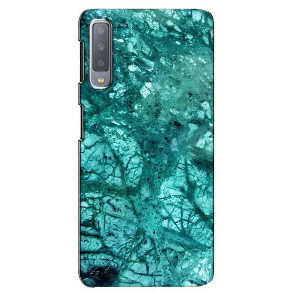 Чохол з принтом «Зелений мрамор» для Samsung Galaxy A7 2018 (A750)