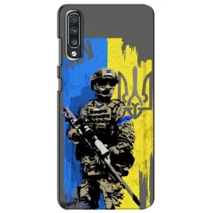 Чехлы с картинкой ЗСУ для Samsung Galaxy A70 2019 (A705F) (AlphaPrint) (АРТ солдат)