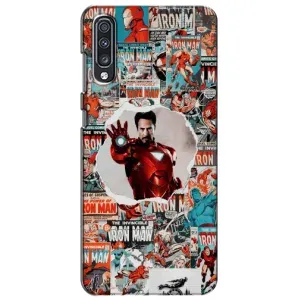 Чехлы с героями Марвел Samsung Galaxy A70 2019 (A705F) (VPrint) (Айронмен)