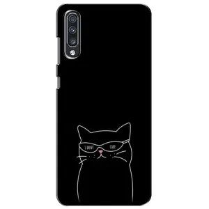 Чохол з малюнком кіт на Samsung Galaxy A70 2019 (A705F) (Байдужий кіт)
