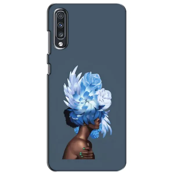Чехол с принтом «Цветы на голове» для Samsung Galaxy A70 2019 (A705F)