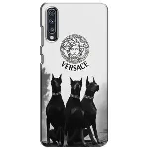 Чехлы VERSACE для Самсунг А70 (2019) (PREMIUMPrint) (Доберман Версаче)