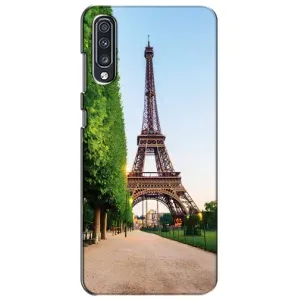 Чехол Эйфелева Башня для Samsung Galaxy A70 2019 (A705F) - (AlphaPrint) (Дорога в Париж)