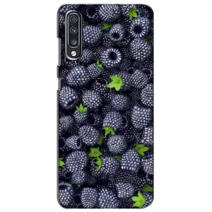 Чехлы с Фруктами для Samsung Galaxy A70 2019 (A705F) (VPrint) (Ежевика)
