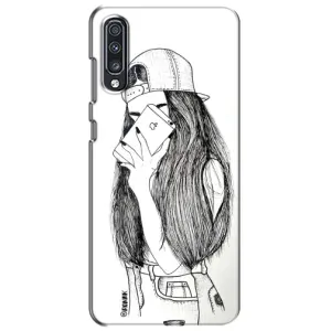 Чехол с печатью для Samsung Galaxy A70 2019 (A705F) - (Мода) (AlphaPrint) (Фото девочки)