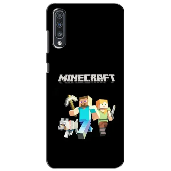 Чехол с принтом «герои Minecraft» для Samsung Galaxy A70 2019 (A705F)