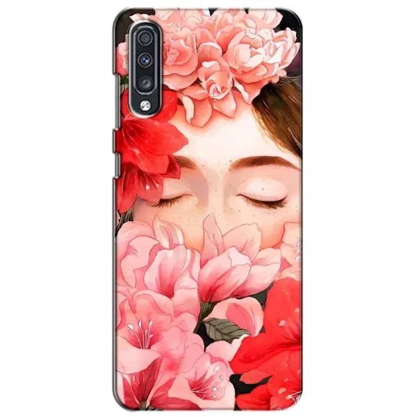 Чехол с принтом «Глаза в цветах» для Samsung Galaxy A70 2019 (A705F)