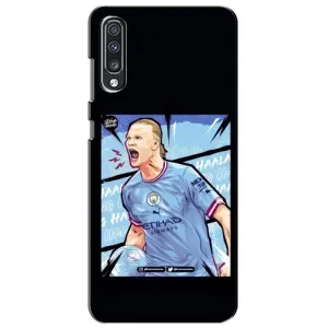 Чехлы с футболистом Ерлинг Холанд для Samsung Galaxy A70 2019 (A705F) (AlphaPrint) (гол Эрлинг Холланд)