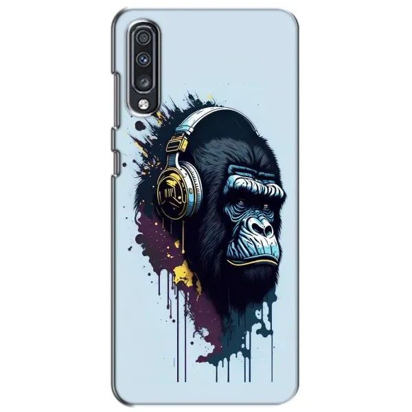 Чехол с принтом «Горилла в наушниках» для Samsung Galaxy A70 2019 (A705F)