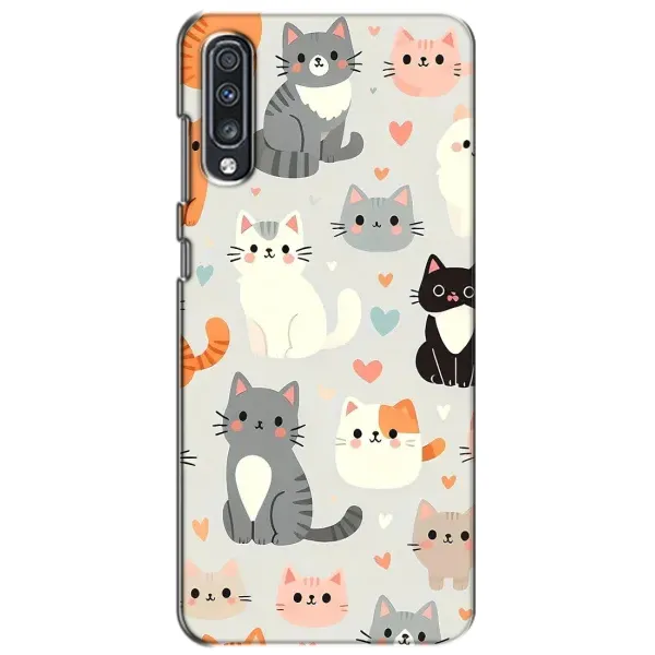 Чохол з принтом «Колаж котів» для Samsung Galaxy A70 2019 (A705F)