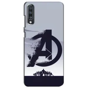 Чехлы с героями Марвел Samsung Galaxy A70 2019 (A705F) (VPrint) (Команда А)