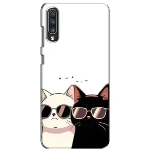 Чохол з малюнком кіт на Samsung Galaxy A70 2019 (A705F) (Коти в окулярах)