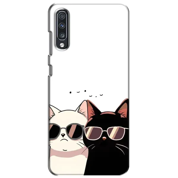 Чохол з принтом «Коти в окулярах» для Samsung Galaxy A70 2019 (A705F)