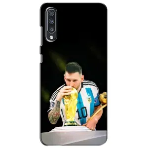 Чехлы для Samsung Galaxy A70 2019 (A705F) (Leo чемпион) (AlphaPrint) (Кубок Месси)