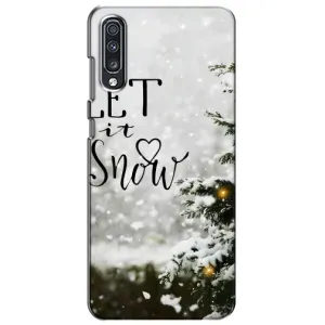 Новогодние, Праздничные Чехлы для Samsung Galaxy A70 2019 (A705F) - 2024 год (Let it snow)