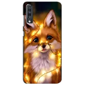 Чехлы с картинкой Лисички для Samsung Galaxy A70 2019 (A705F) (VPrint) (Лисичка в гирляндах)