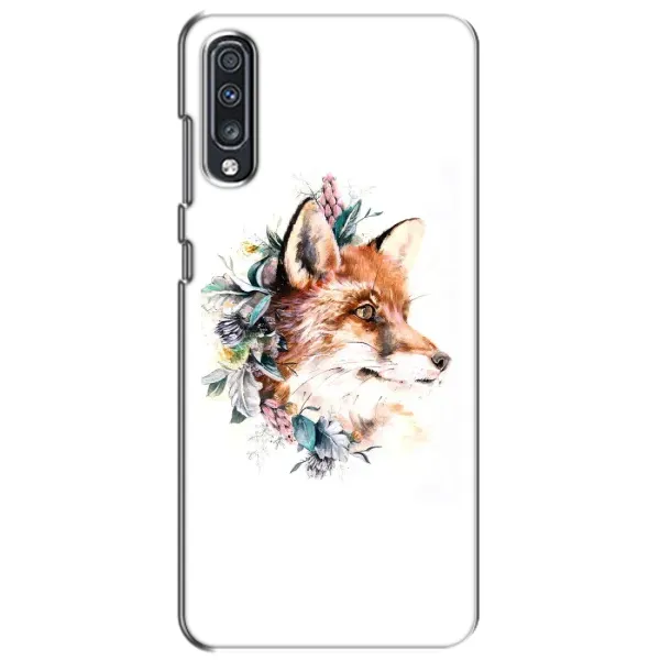 Чохол з принтом «Лиса в квітах» для Samsung Galaxy A70 2019 (A705F)