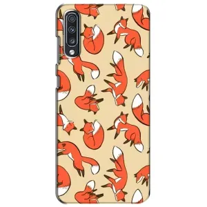 Чехлы с картинкой Лисички для Samsung Galaxy A70 2019 (A705F) (VPrint) (Лисички)
