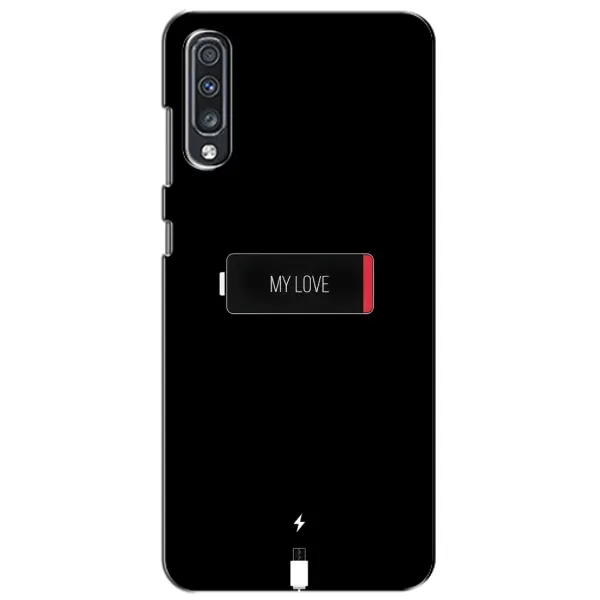 Чехол с принтом «Love battery» для Samsung Galaxy A70 2019 (A705F)