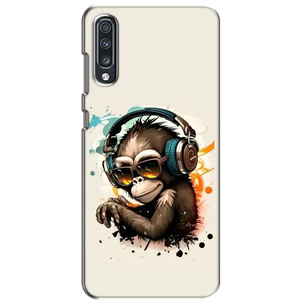 Чехол с принтом «Макака в наушниках» для Samsung Galaxy A70 2019 (A705F)