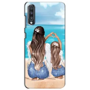 Чехол с печатью для Samsung Galaxy A70 2019 (A705F) - (Мама с ребенком) (AlphaPrint) (Мама с доченькой)