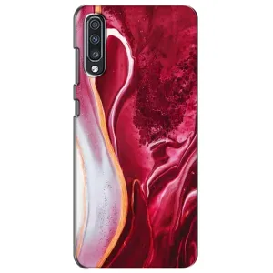 Чехол с принтом «Мрамор красный» для Samsung Galaxy A70 2019 (A705F)