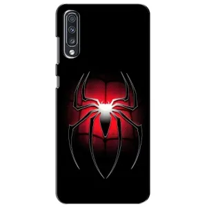 Чехол с человеком пауком для Samsung Galaxy A70 2019 (A705F) - (AlphaPrint) (Паук марвел)