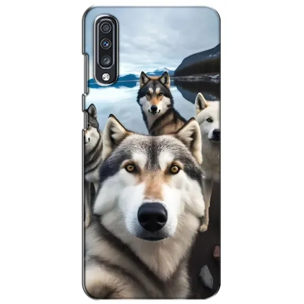 Чехол с принтом «Селфи ХАски» для Samsung Galaxy A70 2019 (A705F)