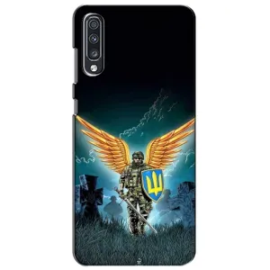 Чехлы с картинкой ЗСУ для Samsung Galaxy A70 2019 (A705F) (AlphaPrint) (Солдат ЗСУ)
