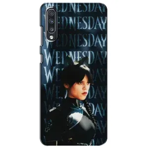 Чехлы Венсдей на Samsung Galaxy A70 2019 (A705F) Уэнсдей (AlphaPrint) (Уэнздей кошка)