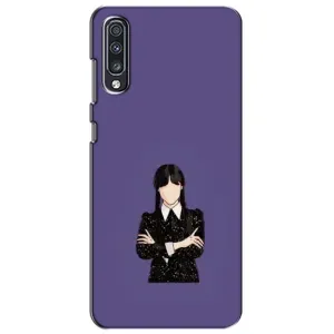 Чехлы Венсдей на Samsung Galaxy A70 2019 (A705F) Уэнсдей (AlphaPrint) (Уэнздей в черном)