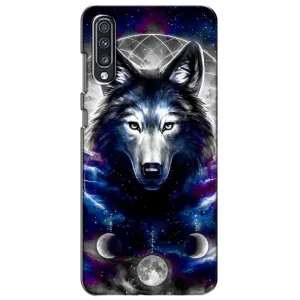 Защитные чехлы для Самсунг А70 (2019) (AlphaPrint) (ХИТ продаж) ВОЛК (Волк)