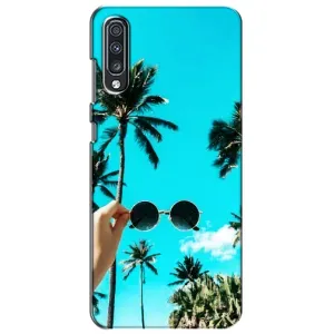 Силиконовый чехол с КАРТИНКАМИ лето для Samsung Galaxy A70 2019 (A705F) (AlphaPrint) (Взгляд лето)