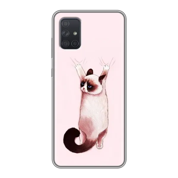 Чехол с принтом «Котик падает» для Samsung Galaxy A71 (A715)
