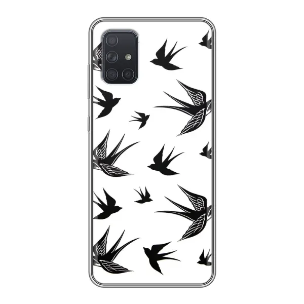 Чохол з принтом «Ластівки» для Samsung Galaxy A71 (A715)