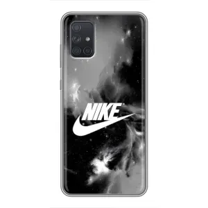 Чехол для Samsung Galaxy A71 (A715) - с принтом Найк (AlphaPrint) (Лого Найк)