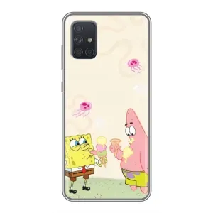 Чехол с принтом «Патрик и Боб» для Samsung Galaxy A71 (A715)