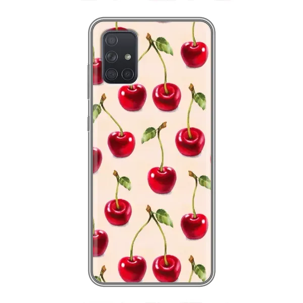 Чехол с принтом «Вишня» для Samsung Galaxy A71 (A715)